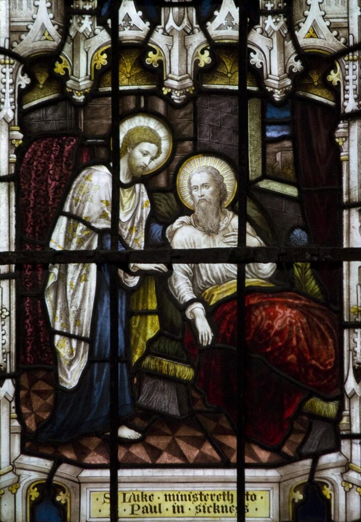 St Luke the Physician Stained Glass